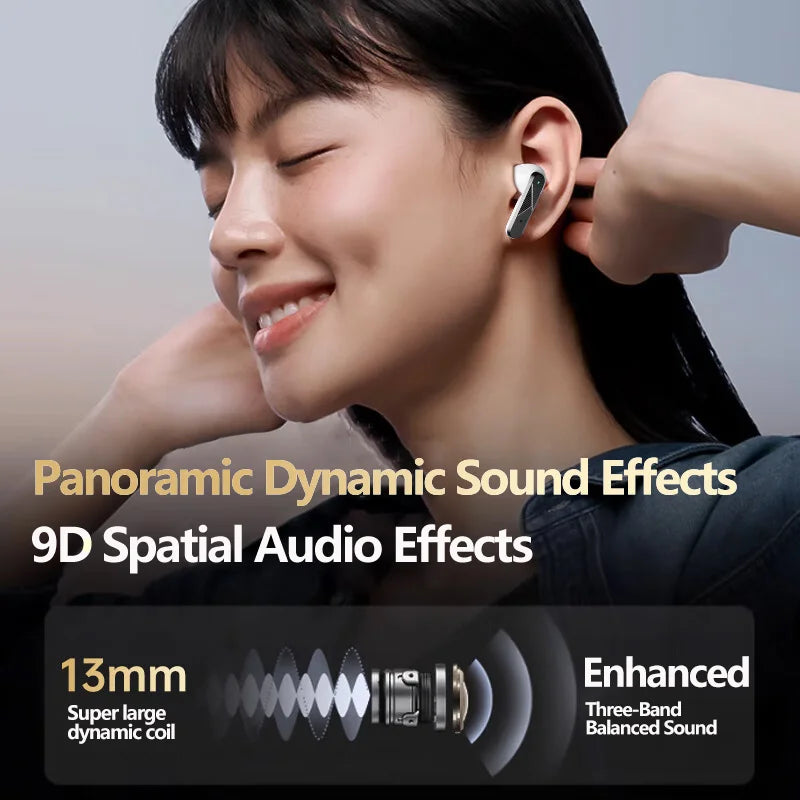 Choice Lenovo LP49 Bluetooth 5.4 Wireless Earphones Noise Cancelling Gaming Earbuds HD Call Waterproof Sport Headphones With Mic