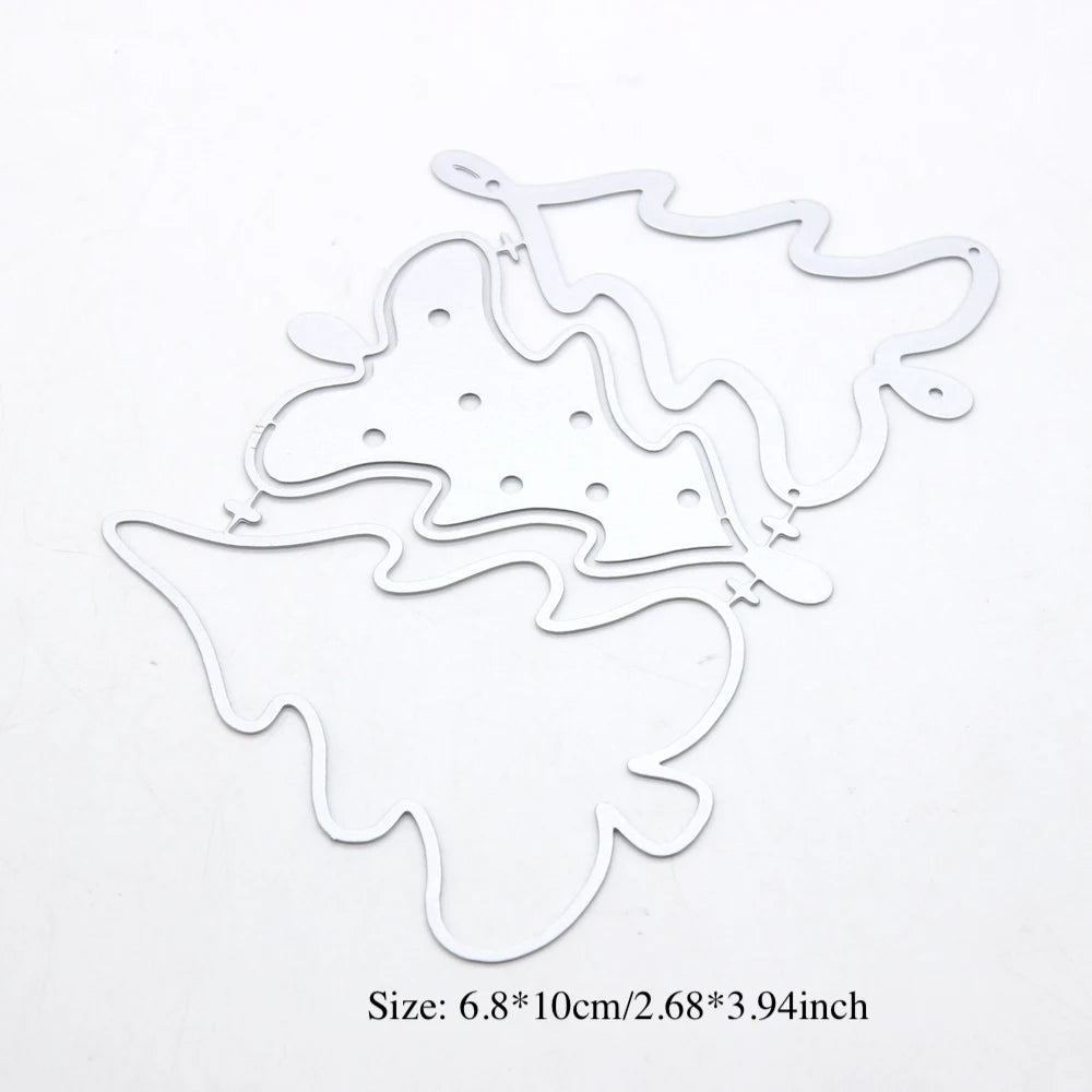KSCRAFT Christmas Tree Cookie Shaker Metal Cutting Dies Stencils for DIY Scrapbooking Decorative Embossing DIY Paper Cards