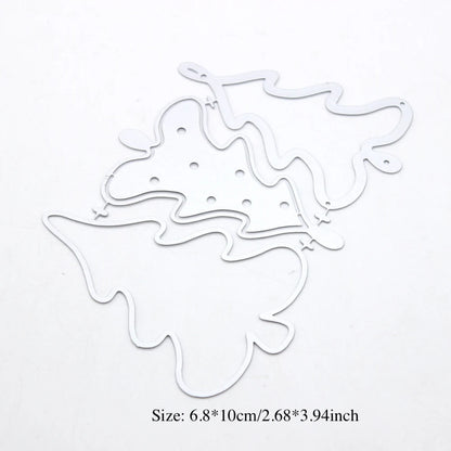 KSCRAFT Christmas Tree Cookie Shaker Metal Cutting Dies Stencils for DIY Scrapbooking Decorative Embossing DIY Paper Cards
