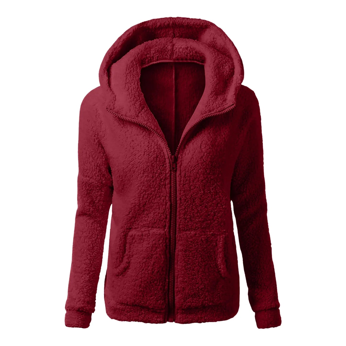 Plush Jacket Women Zip Up Hoodies Lightweight Fleece Lined Fall Winter Coats Comfy Warm Jackets Trendy Rain Jacket Coats