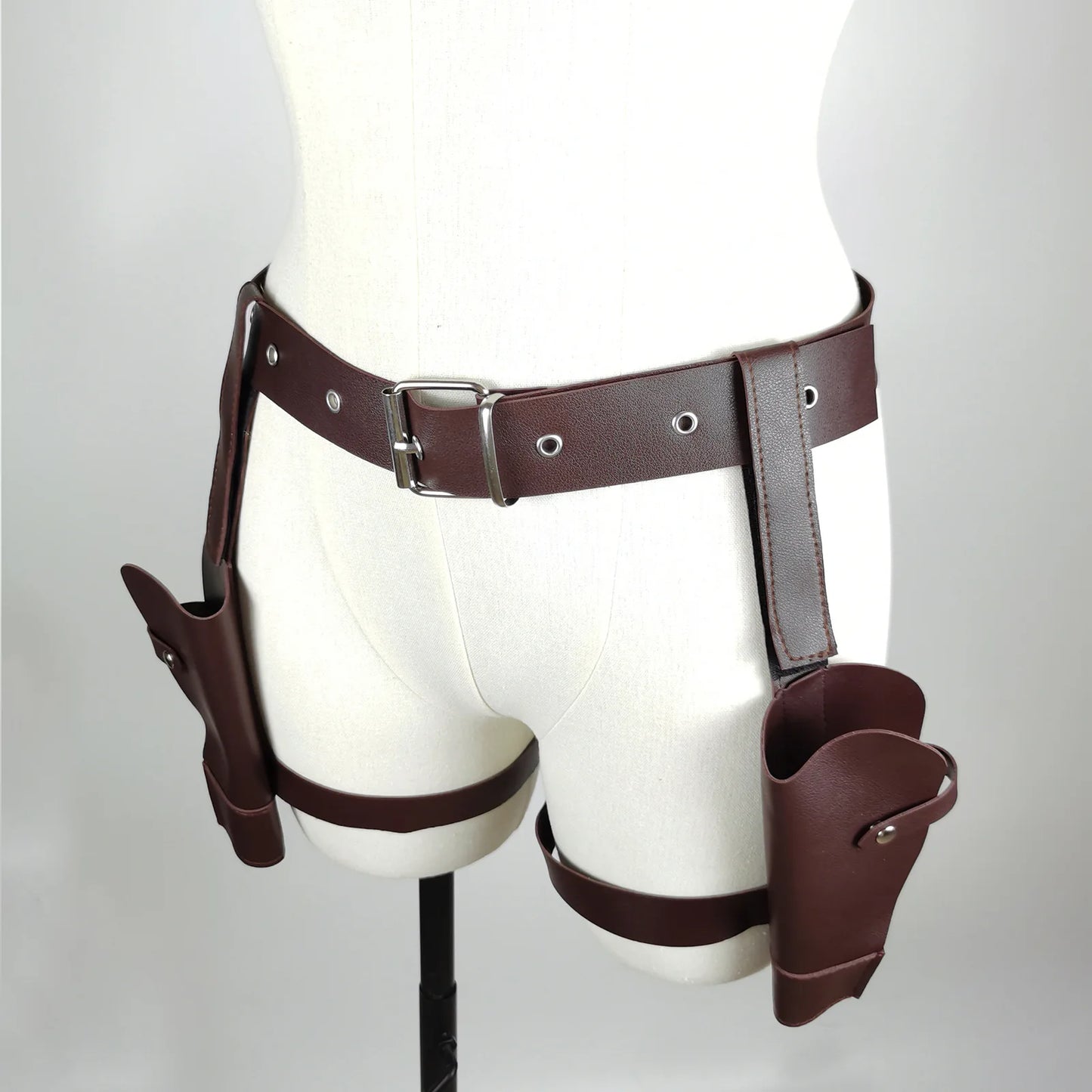 Ancient Tombs Game women Lara Gun Holster Western Denim Belt Cosplay Role-Playing guns holder band belts costumes