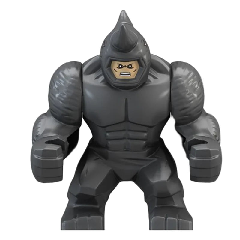 Building Blocks Marvel Transformation Figures Big Goblin Spiderman Iron Man Venom Captain Hawk Deadpool Technic Armor Gift Toys