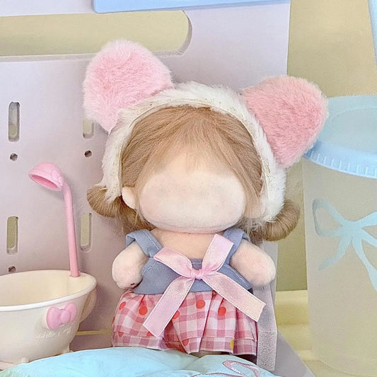 17cm Cute Pink Dress Set Labubu Doll Clothes Outfit Accessories Doll Clothing Kid Toy Girl Gift