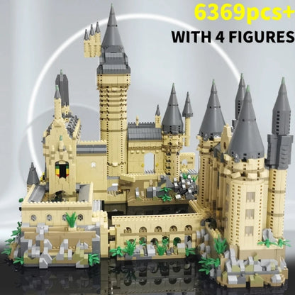 Creative Medieval Magic Castle MOC Micro Bricks School Architecture Palace Model Building Blocks Set Gifts for Kid Assembly Toys