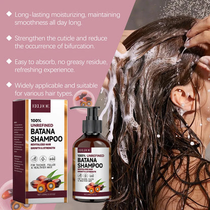 EELHOE Batana Oil Hair Shampoo and Conditioner Anti Frizz Bright Deep Nourish Anti Hair Loss Treatment for Hair Growth Products
