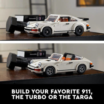 LEGO Icons Porsche 911 10295 Building Set, Collectible Turbo Targa, 2in1 Porsche Race Car Model Kit (1458 Pieces)