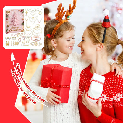 Christmas Countdown Calendar 24 Days Christmas Decorative Countdown Advent Calendar Necklace Bracelet Earrings Christmas Gifts