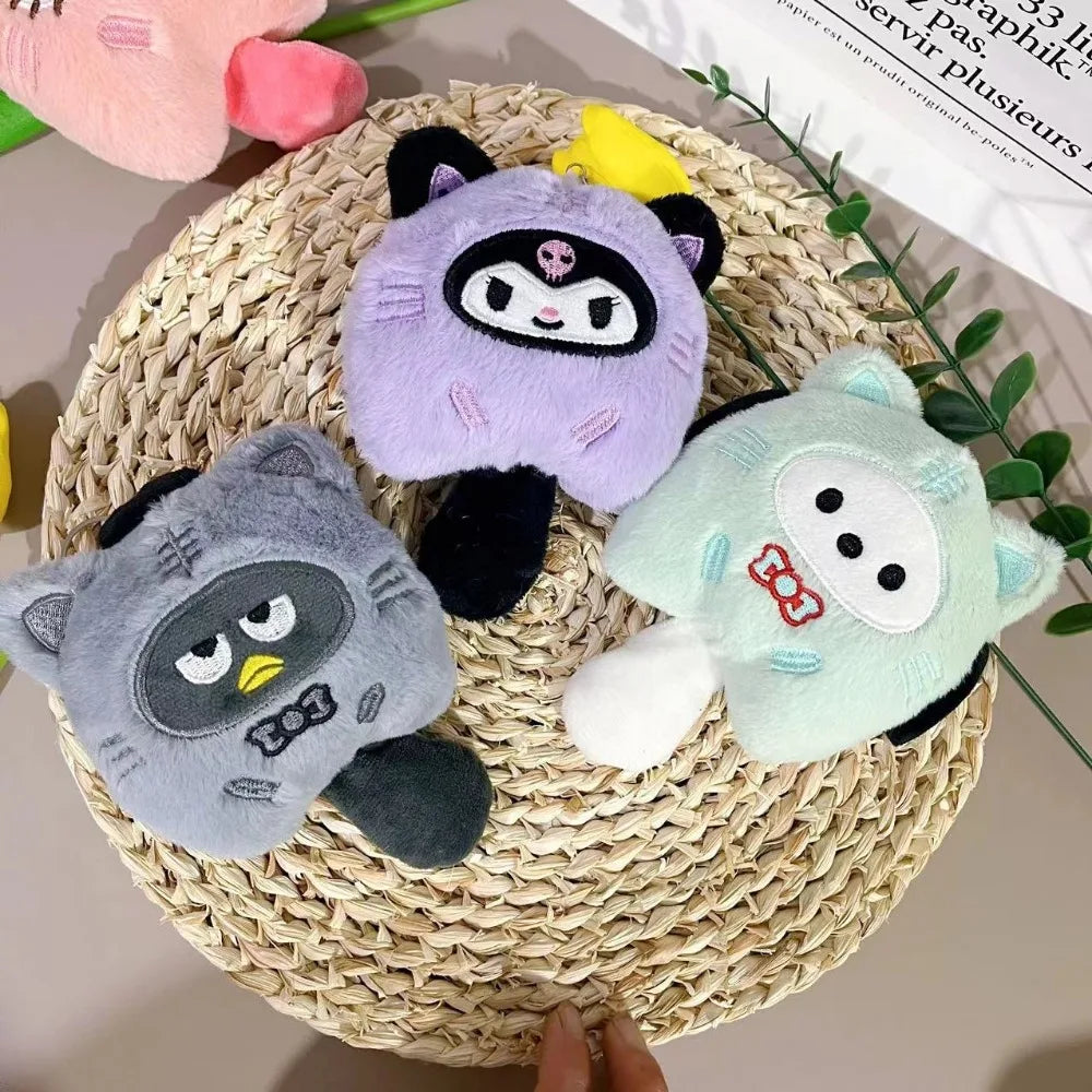 Squeaky Catfish Keychain, Anime Sound Toy with Creative Round Corner and Rolled Edge Design, Christmas Gift, Crossbody Bag