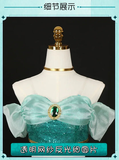 Cosplay Costumes, Adult Performance Costumes, Christmas Ladies' Birthday Parties, Carnival Jasmine Princess Dresses
