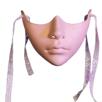 Elegant EtherealBe Phantom Mask for Masquerade Party with Sparkly Ribbon Ties