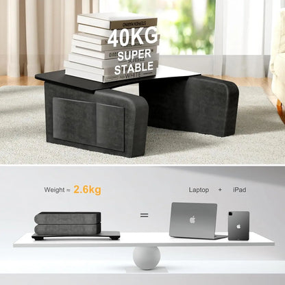 Overbed Table With Tablet And Phone Slot, Over Bed Desk With Arm Rests, Bed Table For Eating And Laptop, Working, Writing In Bed