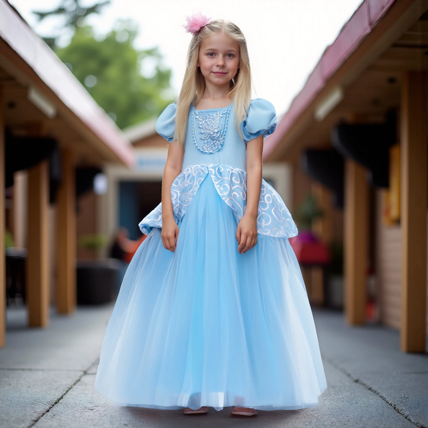 Kids Cosplay Costume Girl Summer Pageant  Fantasy Children Cinderella Carnival Clothes Princess Birthday Dress 2-10 Year