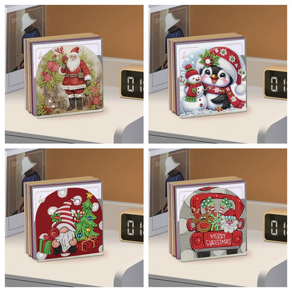 1 piece/set DIY Christmas Diamond Art Tissue holder Acrylic napkin holder Craft Home office table Christmas gift