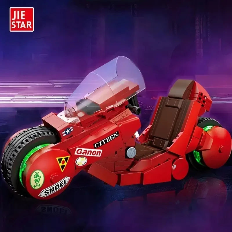 241pcs Motorcycle Building Blocks Toy, Vehicle Model Ornaments, Miniature DIY Building Blocks, Christmas Gift For Boys And Girls