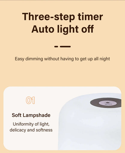 Touch LED Night Light USB Table Lamps Rechargeable Dimmable Bedside Light for Bedroom Decor Home Christmas Gift Child Night Lamp