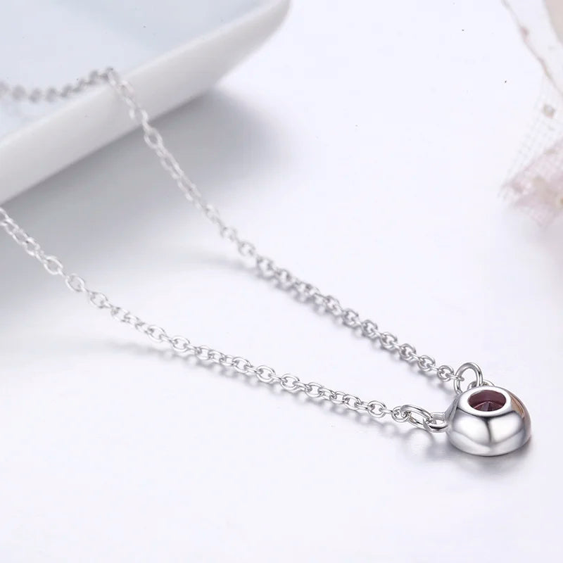 4Color 925 Sterling Silver Chain Round CZ Charm Anklet For Women Foot Jewelry Leg Bracelet Cheville Enkelbandje Halhal Tobillera