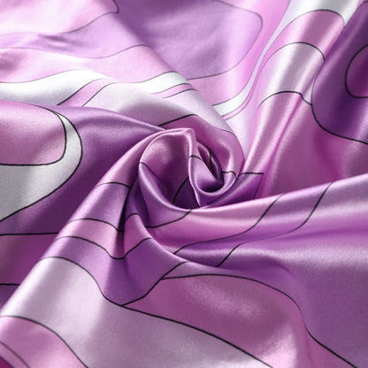 Geometric Print Cape Women's Set Loose Batwing Sleeve Top Flowy Maxi Skirt 2025 Summer Elegant Suit Holiday Fashion Lady Sets