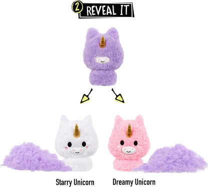 Original Fluffie Stuffiez Collectible Plush DIY Kids Toy UNICORN PANDA ICE RAINBOW Fur Pulling Soft Girl Toys Christmas Gift 1pc