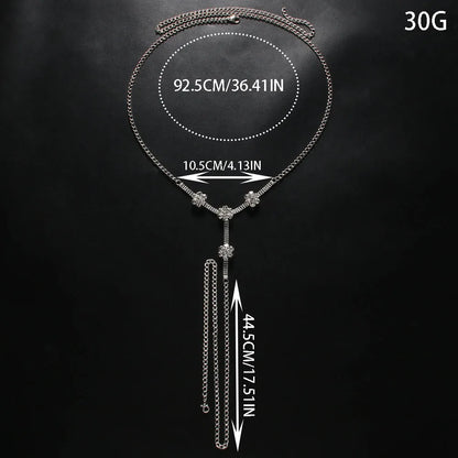 Stonefans Sexy Flower Crystal Thong Bikini Panties Jewelry for Women Stretch Rope Rhinestone Thong Panties Body Jewelry Party