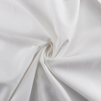 2025 New Fashion Women's Clothing Is A Complete Set of Simple and Loose White Shirts with Waist Seals