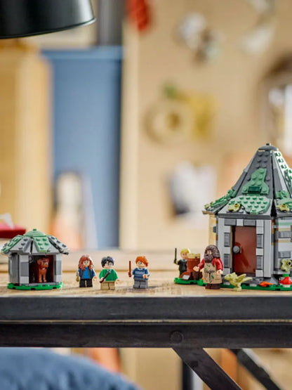 LEGO 76428 Harry Potter Hagrid’s Hut: An Unexpected Visit, Harry Potter Toy with 7 Characters and a Dragon for Magical Role Play