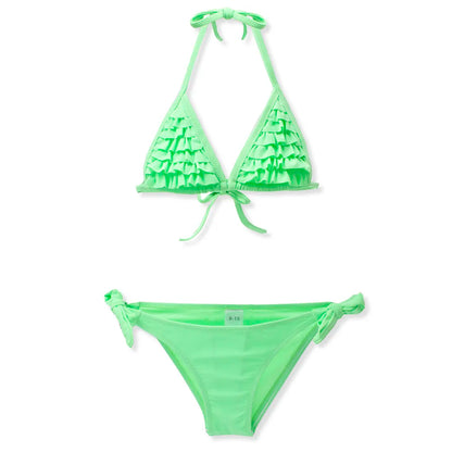 7-14Year Butterfly Print Child Bikini Set 2025 Girls Swimsuit Swimwear For Kids Summer Brazilian Teen Baby Swimming Suit Biquini