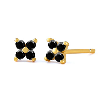 925 Sterling Silver Needle Small Geometry Triangle Crystal Stud Earring for Woman Lovers' Couples Bling Simple Piercing Earrings