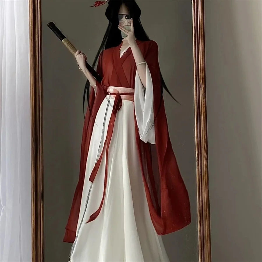 Cosplay Costume Ancient Chinese Traditional Women Purple Hanfu Dress Dance Dress Summer Hanfu Wei Jin Dynasty Princess