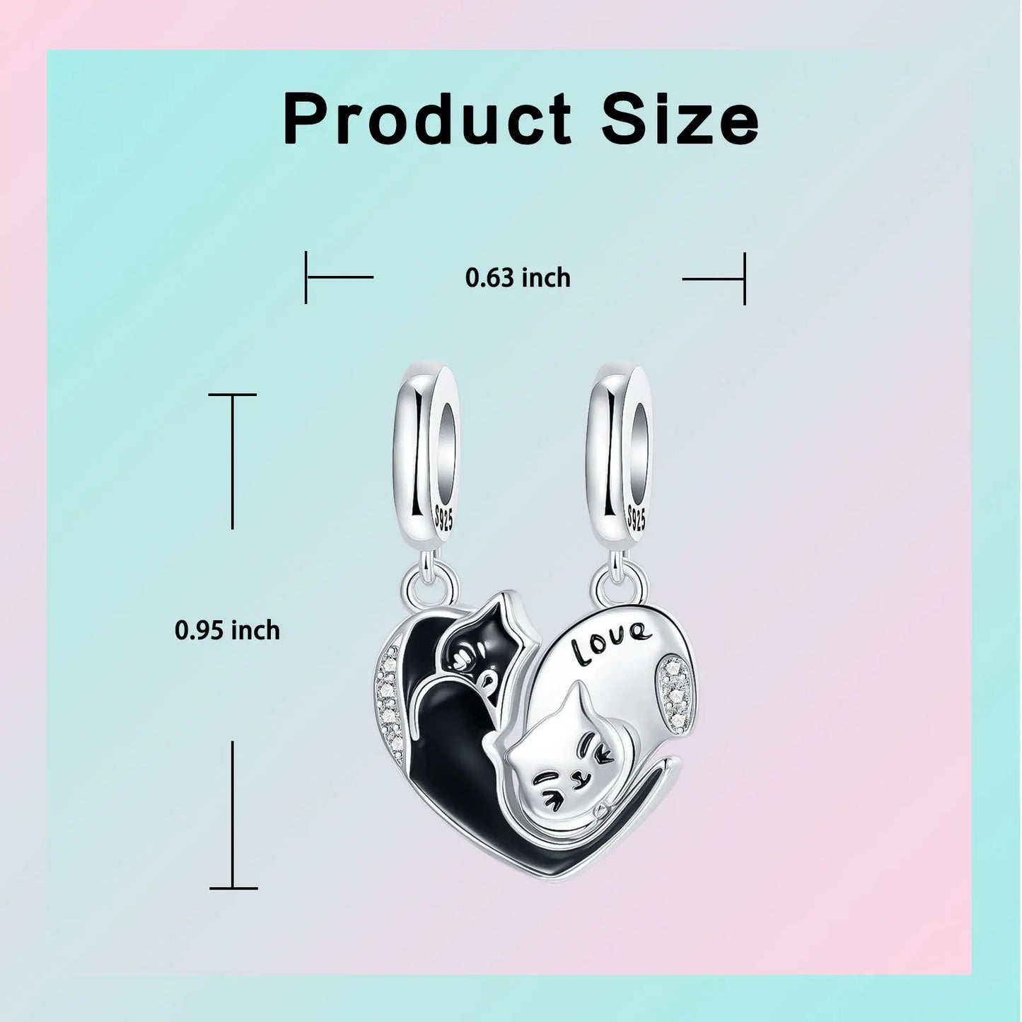 Original Charms Bead 925 Sterling Silver Inlaid Zirconium Animal Paper Crane Snail Pendants Fit Bracelet Jewelry Gift Marking