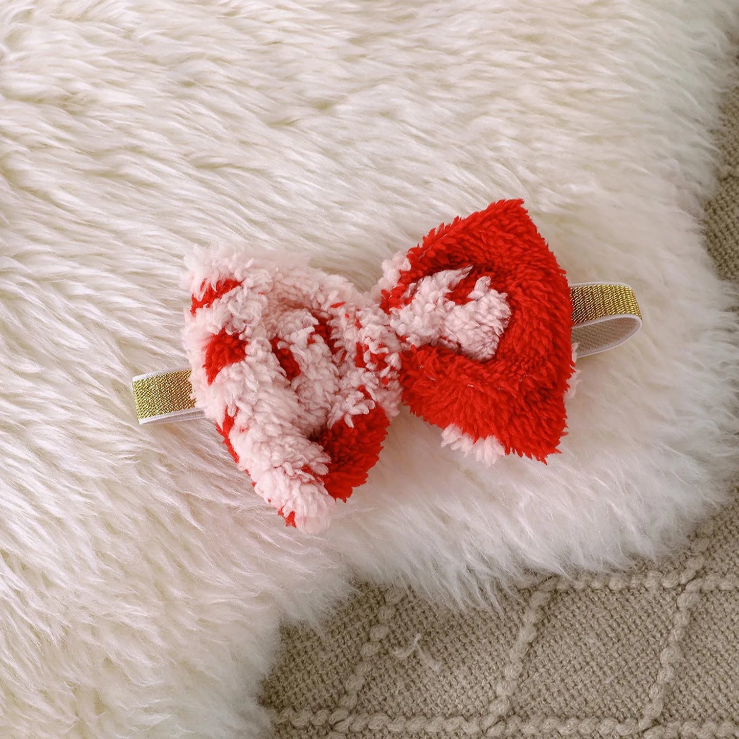 Infant Kids Girls Christmas Children's Long Sleeved Plush Santa Claus Embroidered Dress Dress+Headband Costumes Party Dresses