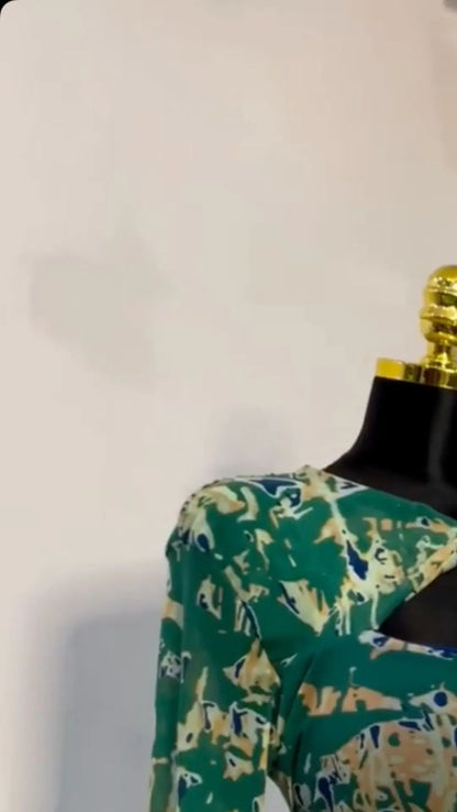 CM.YAYA Women Draped V-neck Cutout Front Ruched Stacked Bodycon Midi Long Maxi Dress 2025 Night Club Party Vestidos Sexy Dresses