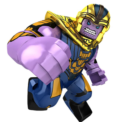 Building Blocks Marvel Transformation Figures Big Goblin Spiderman Iron Man Venom Captain Hawk Deadpool Technic Armor Gift Toys