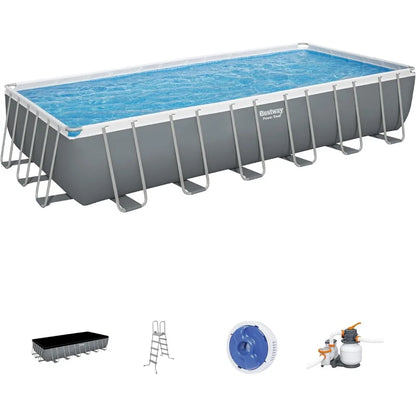 Oval Above Ground Pool Set (10' x 6'7" x 33")| Includes Filter Pump & ChemConnect Dispenser