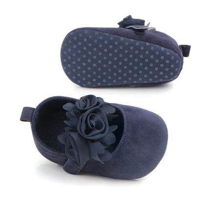 Baby Girl Shoes First Walkers Flower Pattern Fabric Cotton Shoe Unisex Non-slip Breathable Soft Bottom Toddler Crib 0-18M