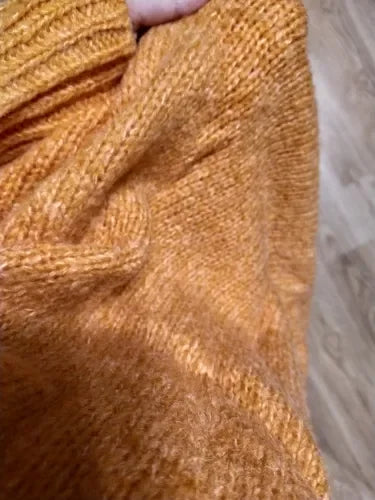 Winter Women Dress Fall Sweater Women Dress Long Sleeve Knitted Dresses Maxi Vintage Oversize Dresses Knitting Thick Warm Purple