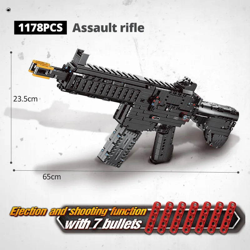 ZKZC WW2 Military Weapon Shotgun Sniper Rifle Assault Rifle Building Block City Police Pistol Brick Children Toys Gifts