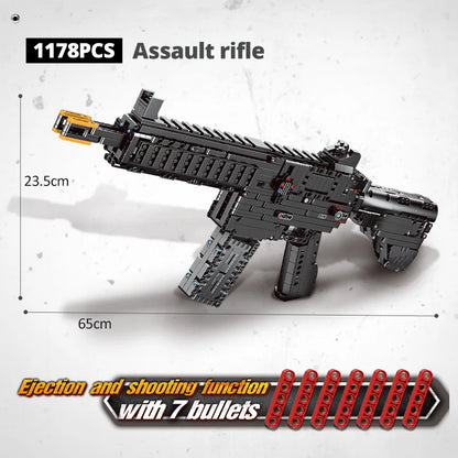 ZKZC WW2 Military Weapon Shotgun Sniper Rifle Assault Rifle Building Block City Police Pistol Brick Children Toys Gifts