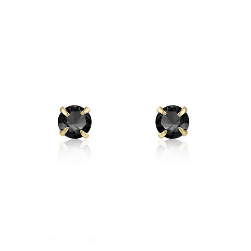 925 Sterling Silver Needle Small Geometry Triangle Crystal Stud Earring for Woman Lovers' Couples Bling Simple Piercing Earrings
