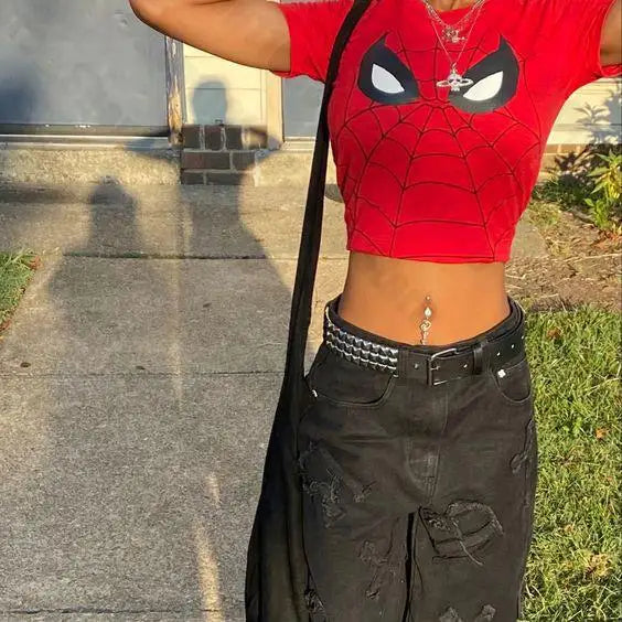 EtherealBe Gothic Emo Womens Crop Top for Stylish Looks
