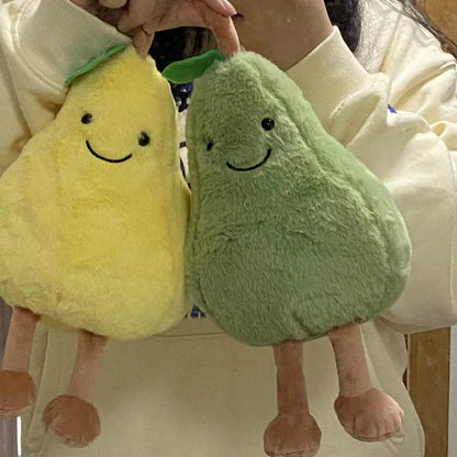 23CM High Appearance Level Super Soft Fruit Pear Plush Toy Cute Green Yellow Kawaii Doll For Children's Birthday Christmas Gift