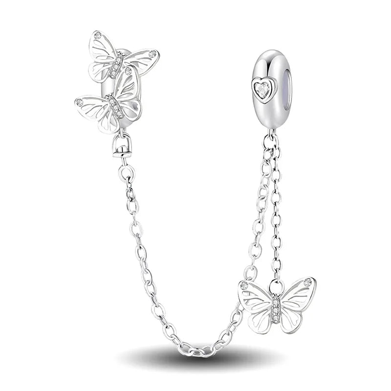 Original 925 Sterling Silver Charms Beads Glowing Luminous Bee Firefly Butterfly Pendant for Bracelet Bangle Charm DIY Jewelry