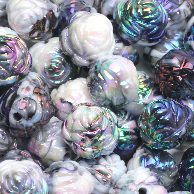 10pcs 15x17mm Macarons ABS Heart Spacer Beads Shiny Love Heart Acrylic Beads For Diy Jewelry Making Bracelet Necklace Earrings