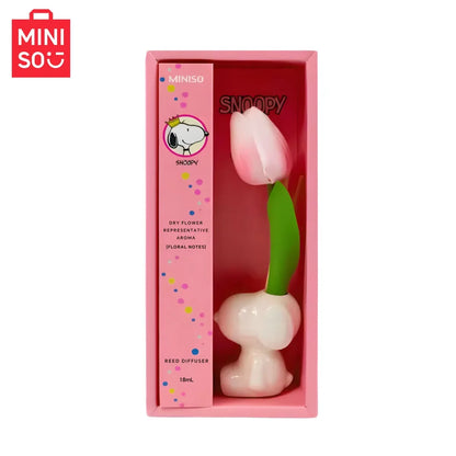 Miniso Snoopy Joint Flameless Home Fragrance Room Flameless Freesia Jasmine Fragrance Oil Diffuser Stick Home Room Air Freshener