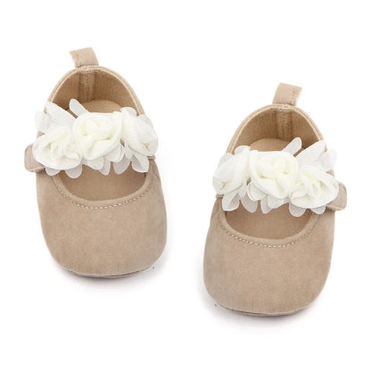 Baby Girl Shoes First Walkers Flower Pattern Fabric Cotton Shoe Unisex Non-slip Breathable Soft Bottom Toddler Crib 0-18M