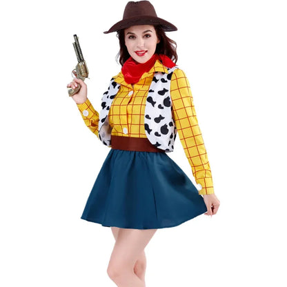 Cosplay Story Woody Costume Sets Cowboy Christmas Dress Unisex Sheriff's Halloween Carnival Dress Up Party Toy Stage Performance