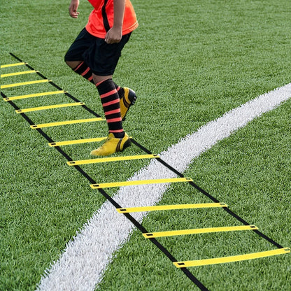 Agility Speed Ladder Nylon Straps Marking Discs Exerciser Resistance Drag Parachutes Sports Running Warm-Up Training Ladder Tool