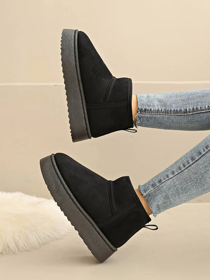 Warm Winter Snow Boots - Cozy, Thick-Soled & Unisex for Indoor Outdoor Comfort.