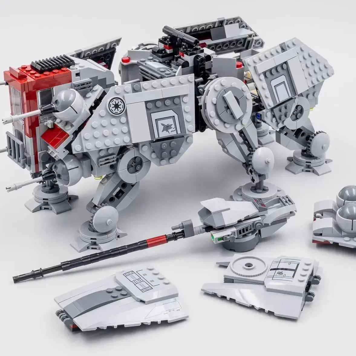 Technical 1082PCS At-TE Walker Terrain Tactical Actuator 75337 Collectible Assembly Starfighter Display Model Kit Gift Decor Toy