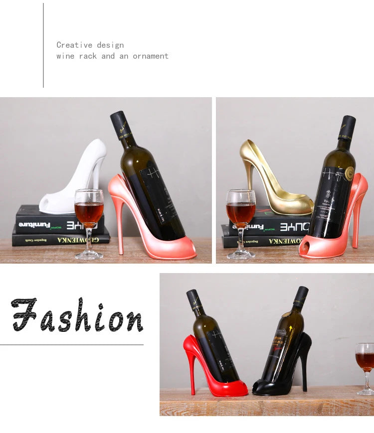 Creative High Heels Wine Rack Ornaments European Wine Rack Home Decoration Ornaments Wine Cabinet Jewelry Wine Rack Crafts