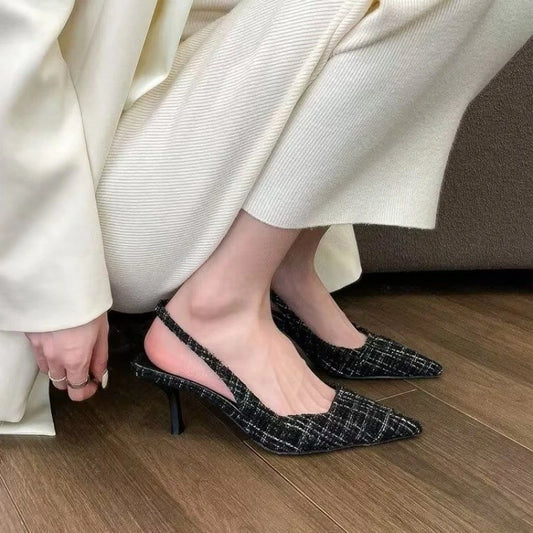 EtherealBe stylish black stilettos for wide feet featuring a sleek design and pointed toe